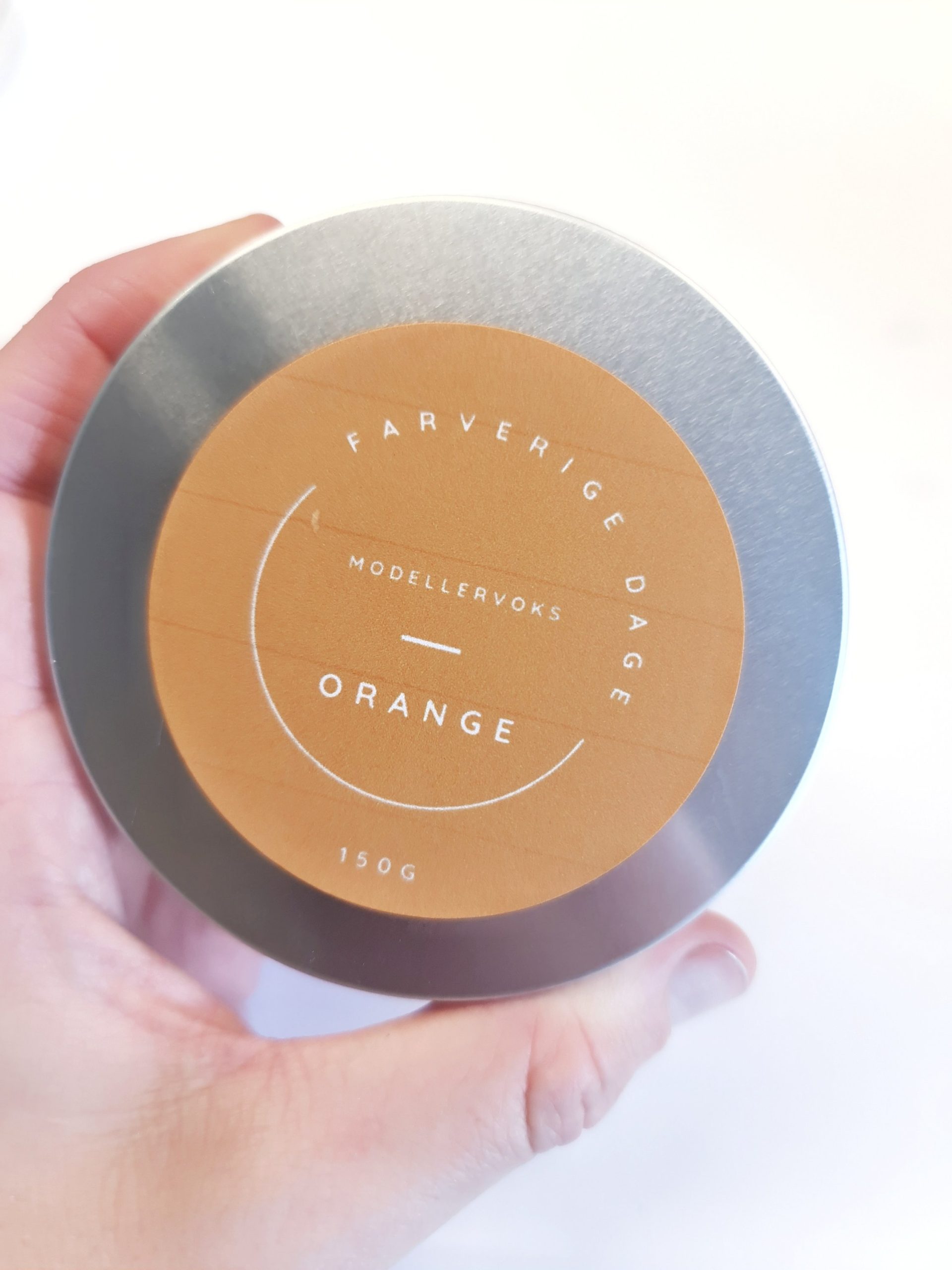 Orange modellervoks - Farverige
